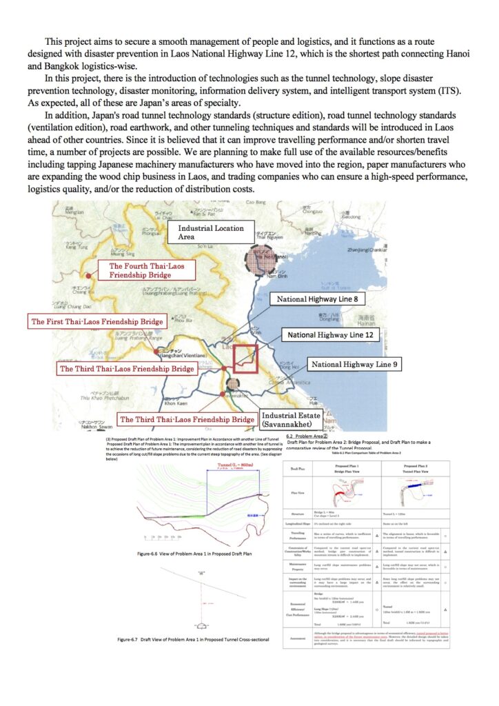 National Highway No 12 in Laos